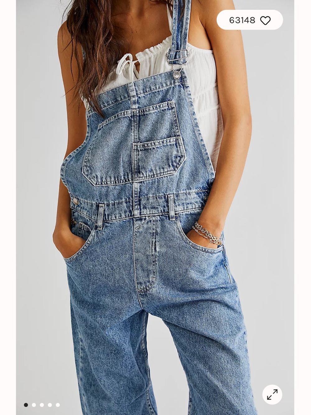 Free People We The Free Ziggy Denim Overalls - Picture 5 of 12